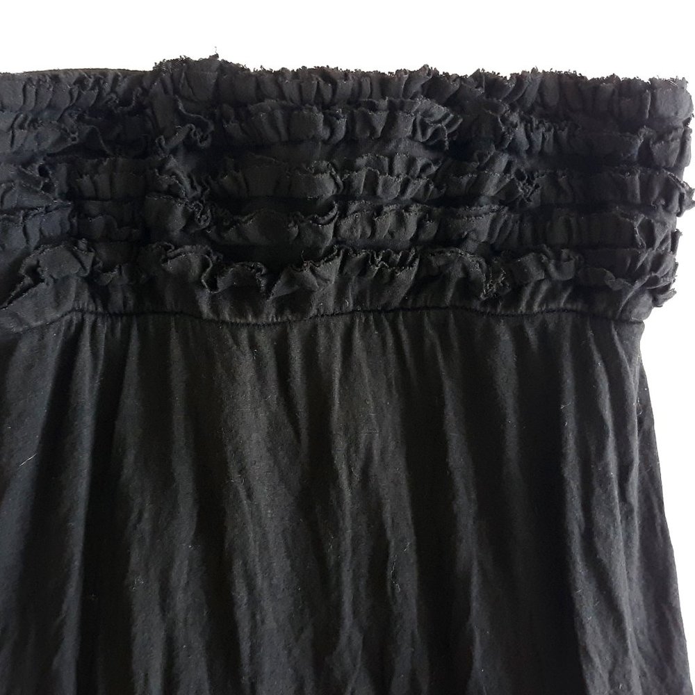 Venus Black Strapless Maxi Dress